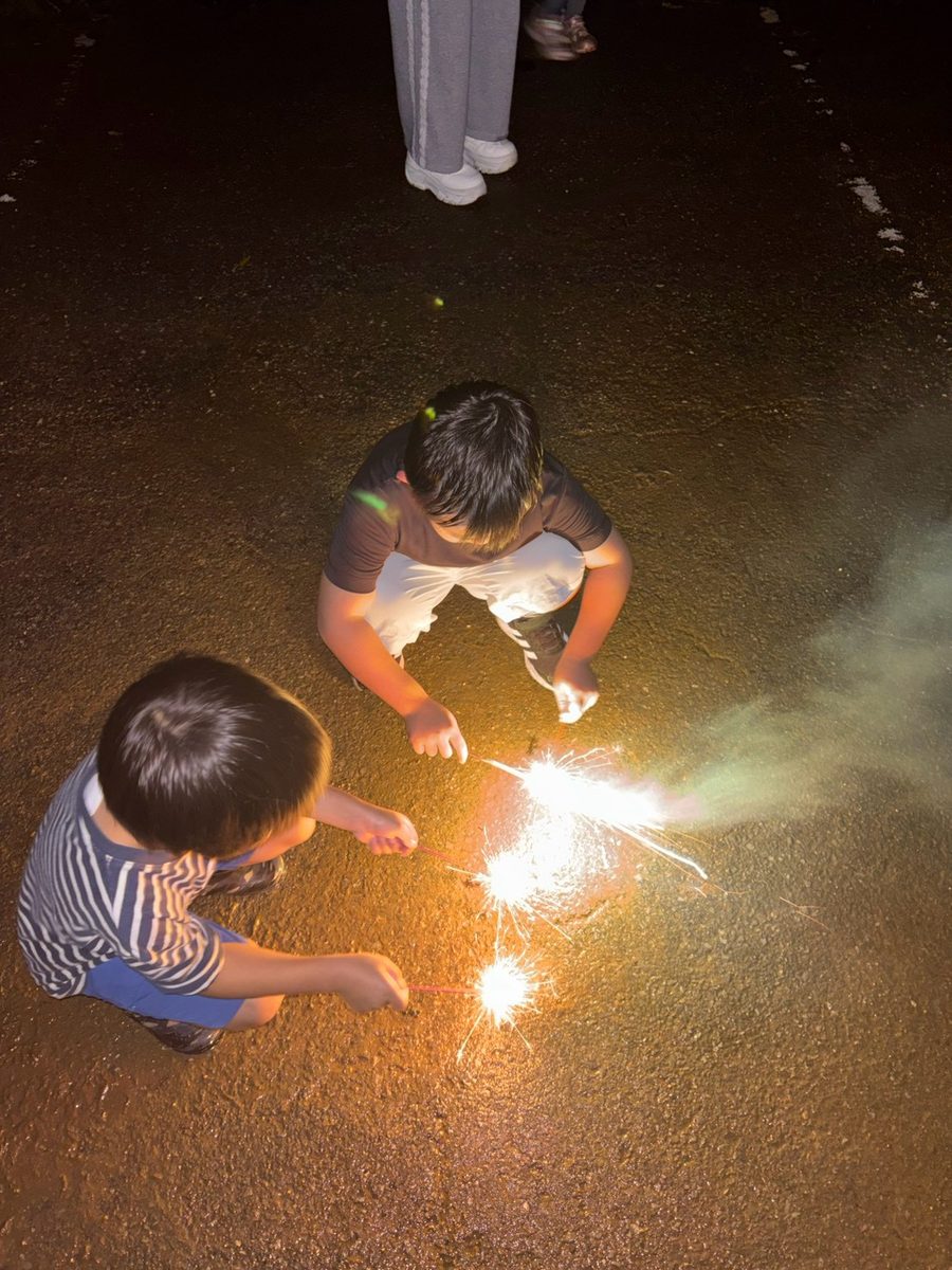 The children stayed to the very end