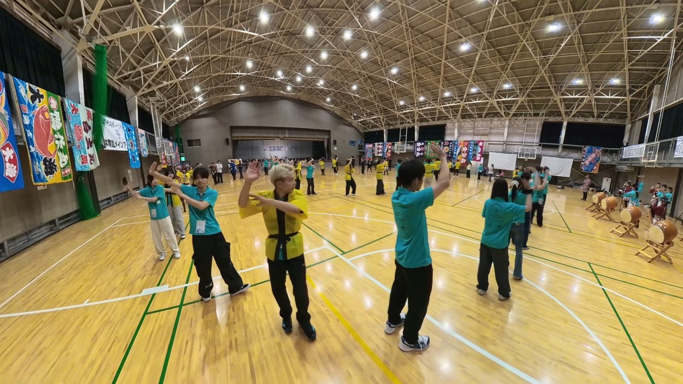Learning the steps and dancing along